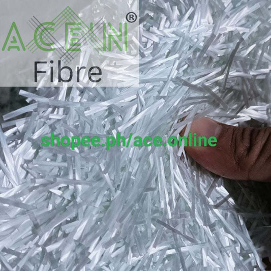 WHITE natural color No Fade forge chop E-glass fiber 12mm/24mm