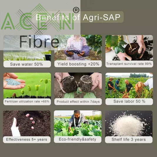 High Quality Super Absorbent Polymer Agricultural SAP AGRI-SAP 100grams Sodium Polyacrylate