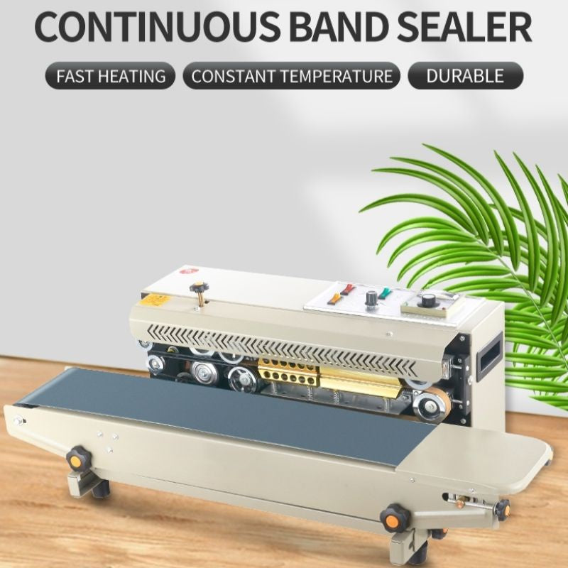 DBF-900 Continuous plastic bag heat band sealer sealing machine