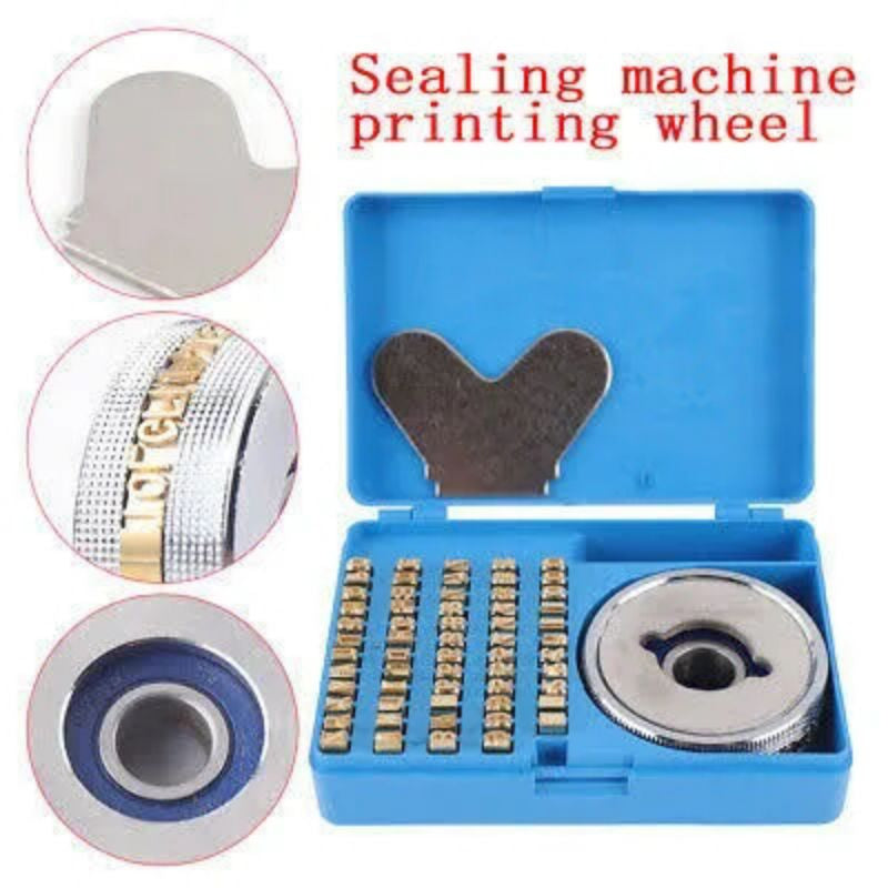 FR900/DBF900 Compatible Continuous Sealing Machine Copper Date Wheel Stamp Character ENGLISH