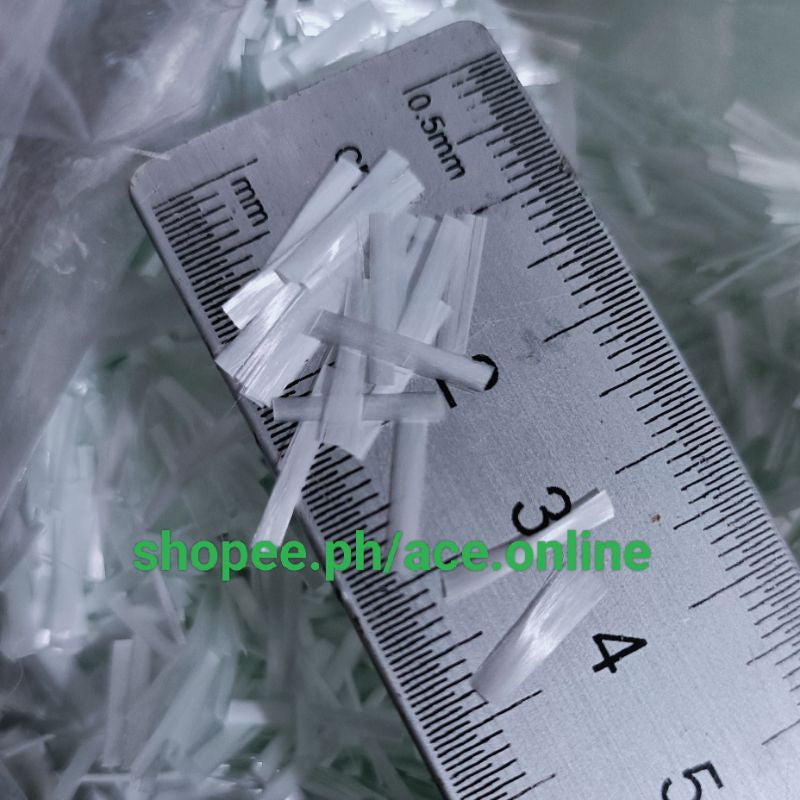 WHITE natural color No Fade forge chop E-glass fiber 12mm/24mm