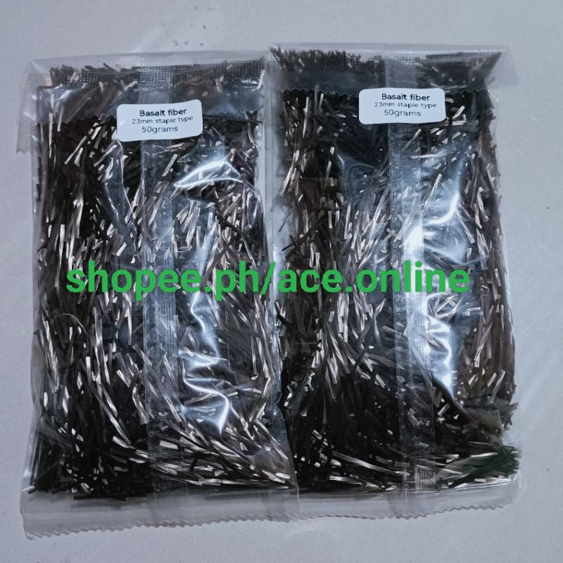 Natural Color No Fade Bronze Dark Golden Brown Metallic Basalt fiber short chopped forge fiber