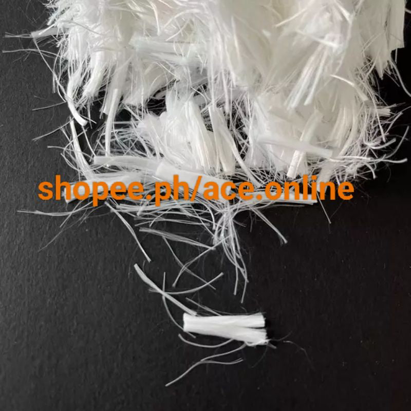 Polyester Staple Fiber virgin material 12mm PET Fiber for Concrete Mix 100grams